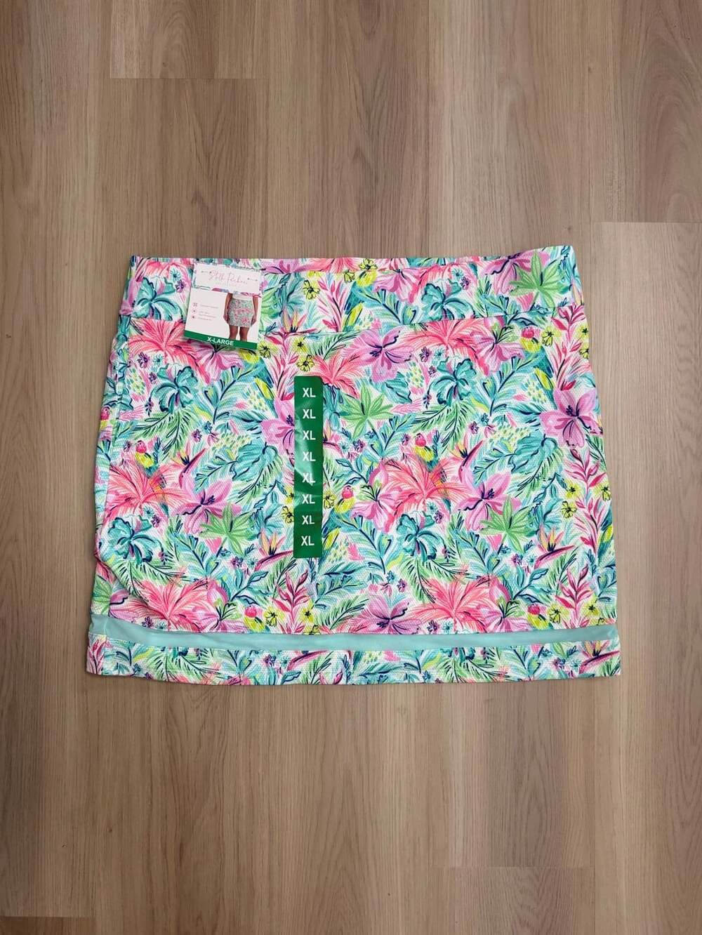 Stella Parker Floral Athletic Skort Size XL Golf Tennis Tropical NWT